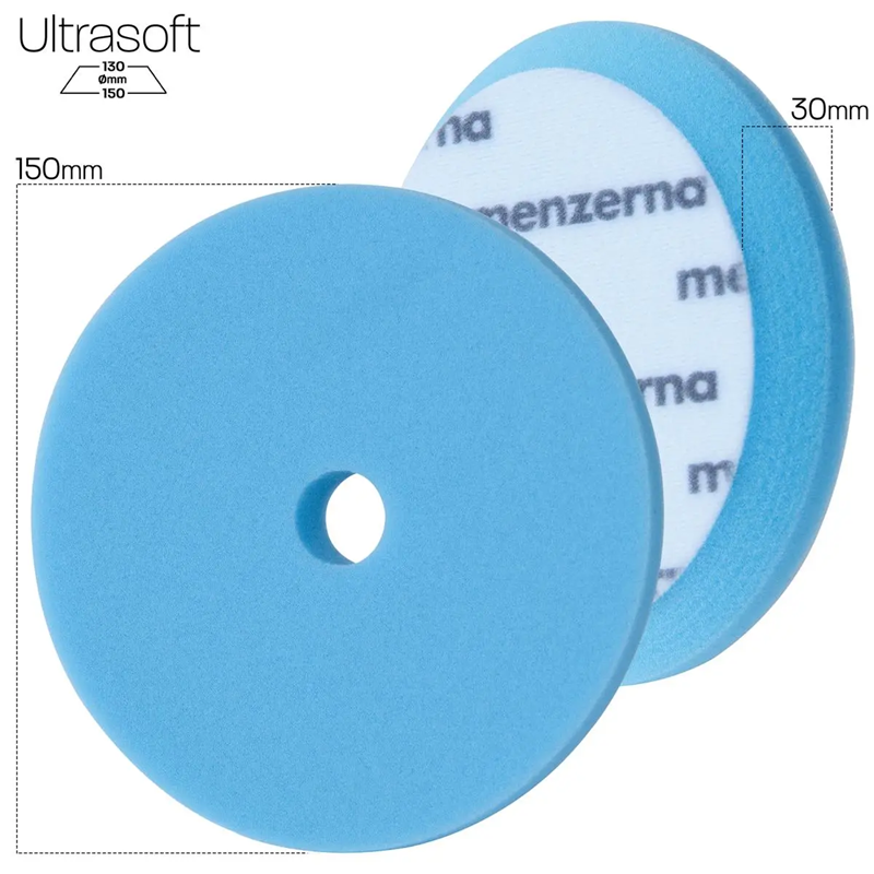 Menzerna Polierschwamm Wax Pad Blau Step4 130-150mm